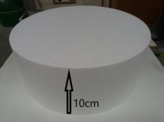 Round disk in polystyrene , 10cm high