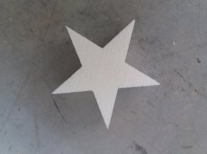 Christmas star in polystyrene , thickness 5cm