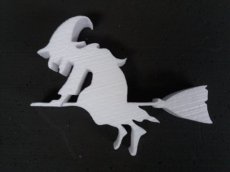 Witch in polystyrene , thickness 5cm
