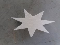 Star in polystyrene , thickness 3cm