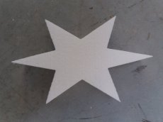 STAR4 /3cm Star in polystyrene , thickness 3cm
