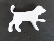 DOG3 /3cm Dog in polystyrene , thickness3cm