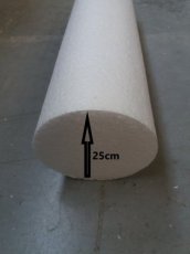 30cm piepschuim cylinder Ø25cm