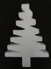 Christmas tree in polystyrene , thickness 3cm