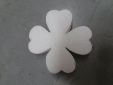 Trèfle en polystyrène,  épaisseur 3cm