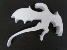 Dragon in polystyrene , thickness 5cm