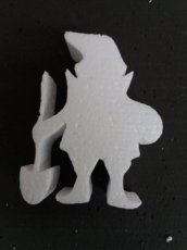 Gnome in polystyrene , thickness 5cm