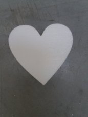 Coeur en polystyrène,  épaisseur 5cm