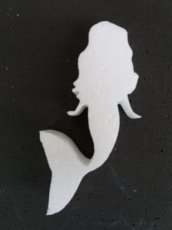 Mermaid1/ 3cm Sirène en polystyrène,  épaisseur 3cm