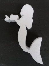 Mermaid in polystyrene , thickness 3cm
