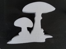 Mushroom2 /3cm Trèfle en polystyrène,  épaisseur 3cm