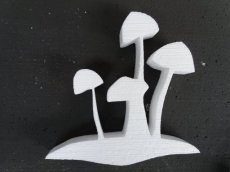 Mushroom3 /3cm Clover in polystyrene , thickness 3cm