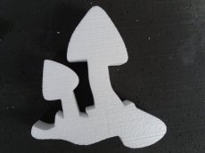 Mushroom4 /3cm Trèfle en polystyrène,  épaisseur 3cm