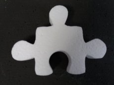 Puzzle en polystyrène,  épaisseur 5cm