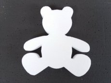 Teddybear1 /3cm Teddybär in styropor, 3cm dicke