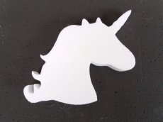 Unicorn in polystyrene , thickness 3cm